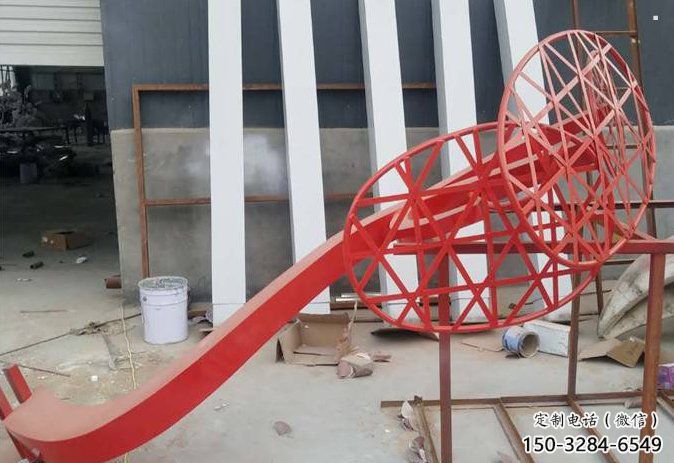 大型遮阳树雕塑制作，花园小品，不锈钢遮阳树雕塑厂家