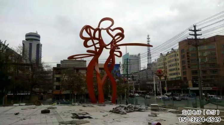 镂空树雕塑，彩钢制作，烤漆镂空树雕塑生产厂家