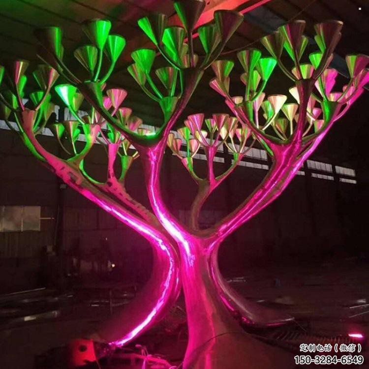 户外灯光树雕塑通用，陆地摆件，灯光蘑菇树雕塑优选