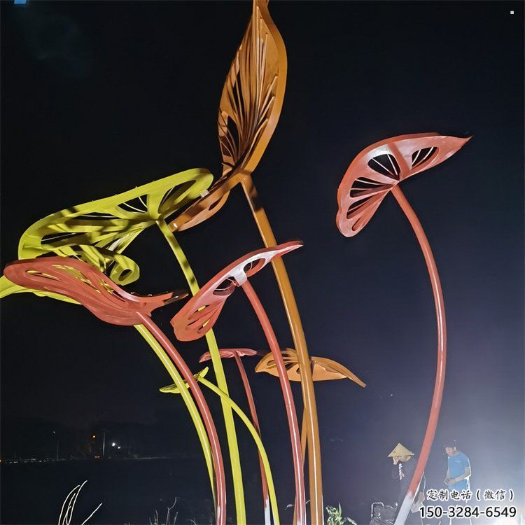 芭蕉叶雕塑精选，欧式风格，不锈钢芭蕉叶雕塑指用