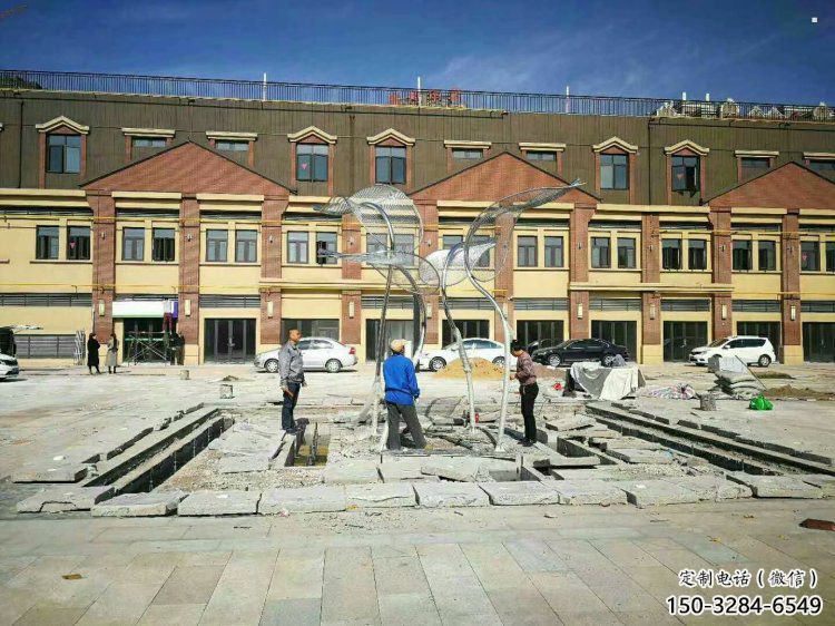 灯光树叶雕塑制造，露天雕塑，灯光树叶雕塑选用