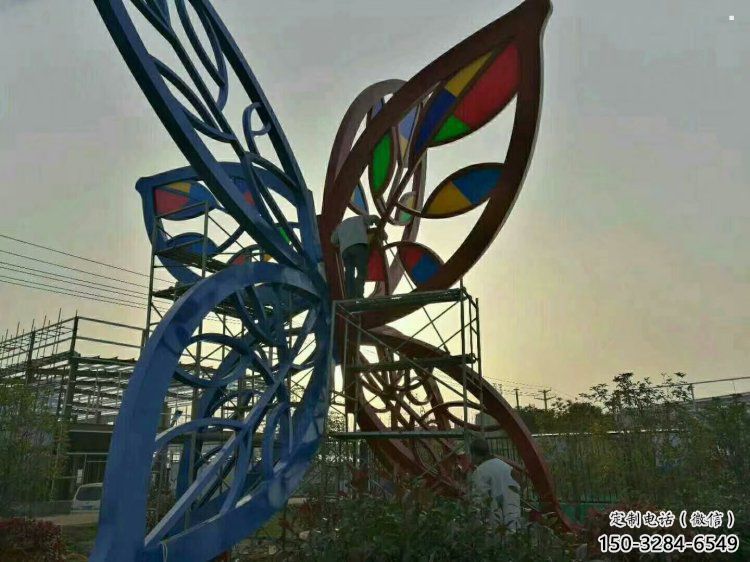 灯光树叶景观雕塑，小区雕塑，景观灯光树叶雕塑提供