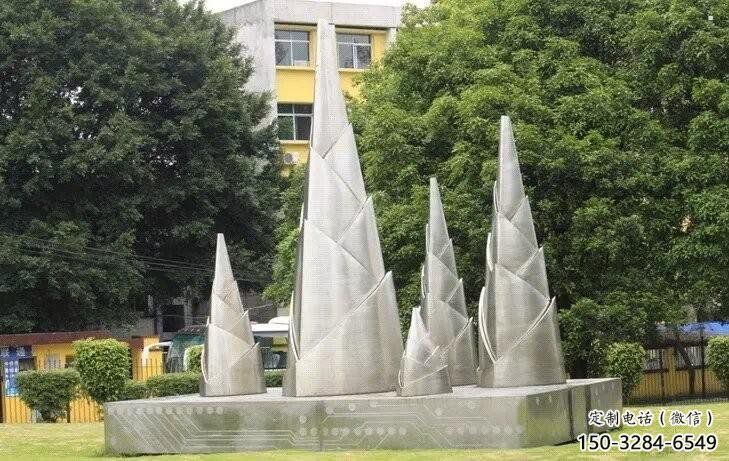 竹笋雕塑承接，景观雕塑，不锈钢竹笋雕塑厂家优价