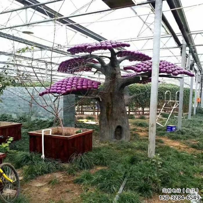 仿真树雕塑服务商，公园小品，玻璃钢仿真树雕塑制作