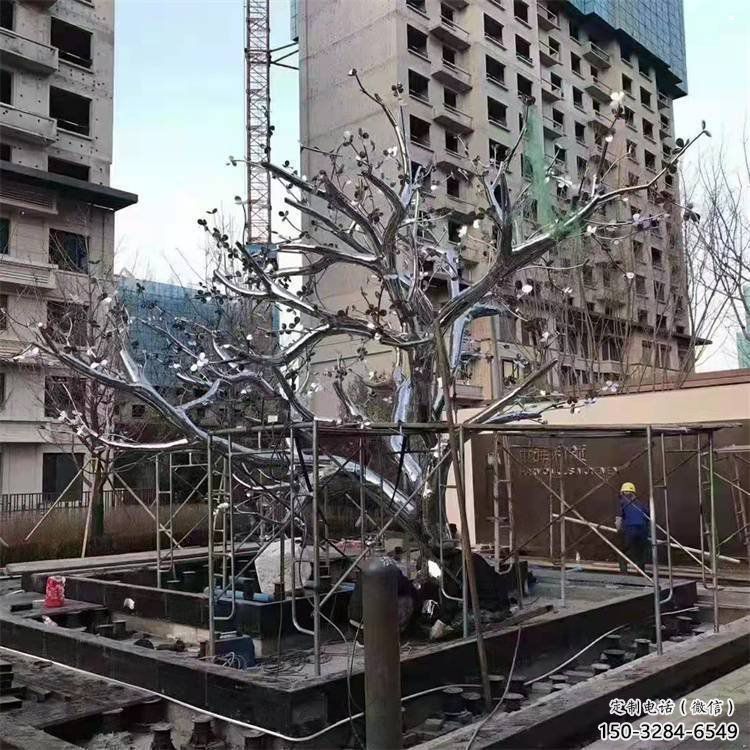 枫树雕塑精选，室外雕塑，不锈钢枫树雕塑预定