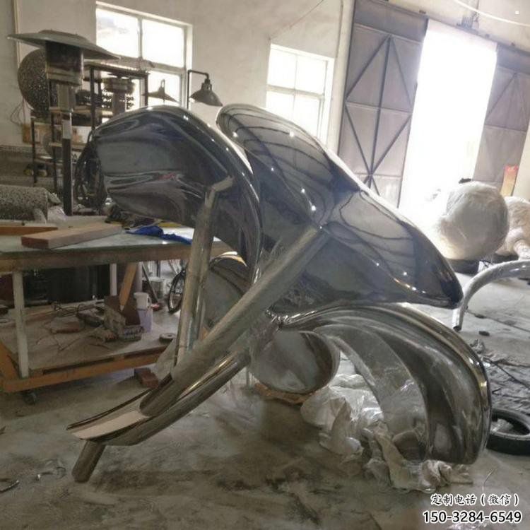 四叶草雕塑精选，公园小品，不锈钢四叶草雕塑厂家