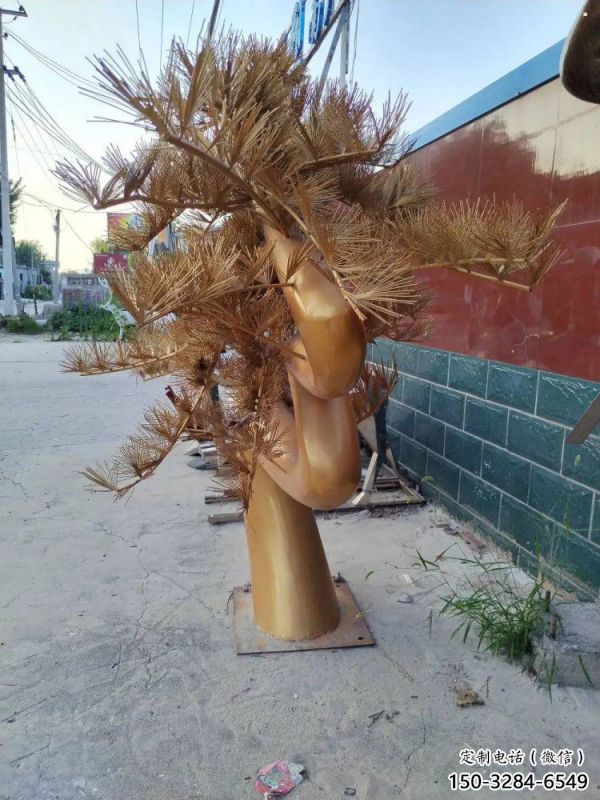 庭院松树雕塑