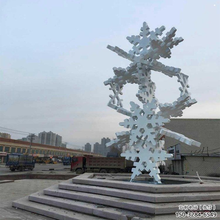 大型商场雪花雕塑