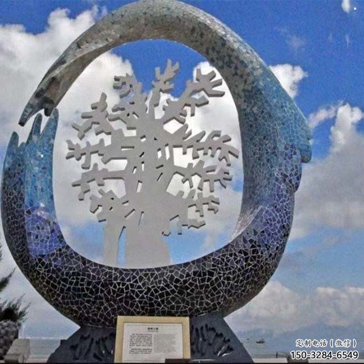公园雪花雕塑 公园雪花雕塑