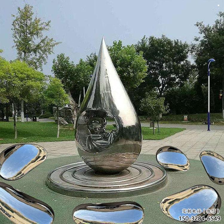 水滴雕塑供应，校园雕塑，不锈钢水滴雕塑厂家供求