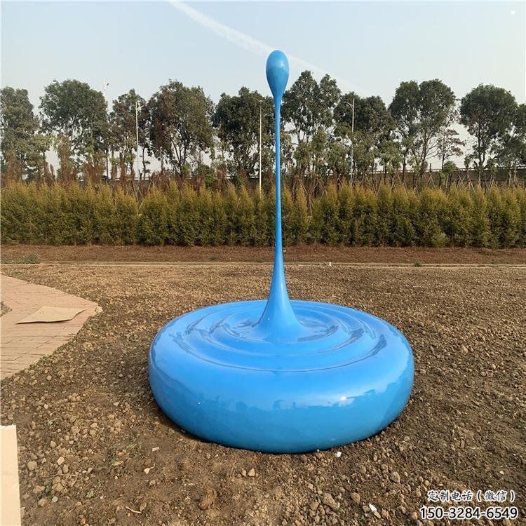 水滴雕塑工厂标准，多彩艺术，景观烤漆水滴雕塑供应