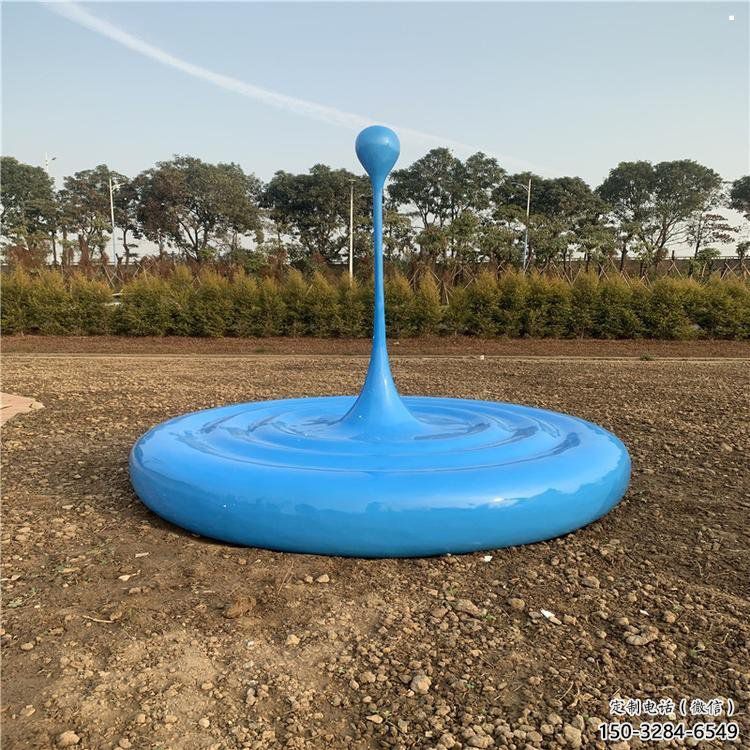 水滴雕塑制造，街景小品，景观烤漆水滴雕塑优价