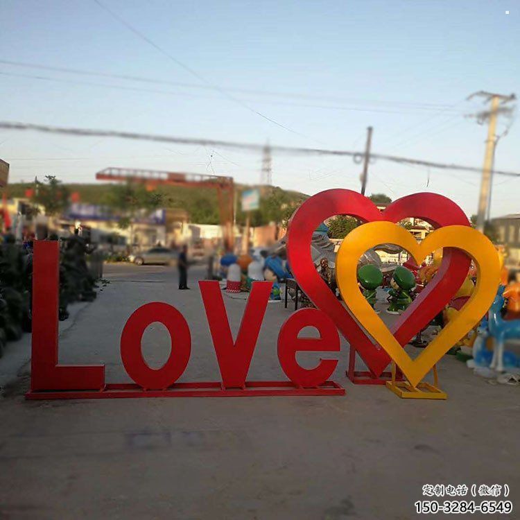 字母love雕塑精选，美陈雕塑，不锈钢love雕塑通用