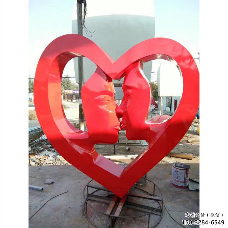 爱心雕塑供需，透雕系列，不锈钢爱心雕塑制造商