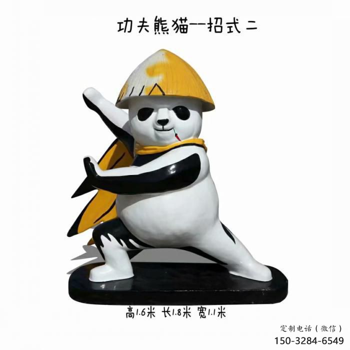 景区熊猫雕塑供给，美陈雕塑，彩绘熊猫雕塑厂家供求