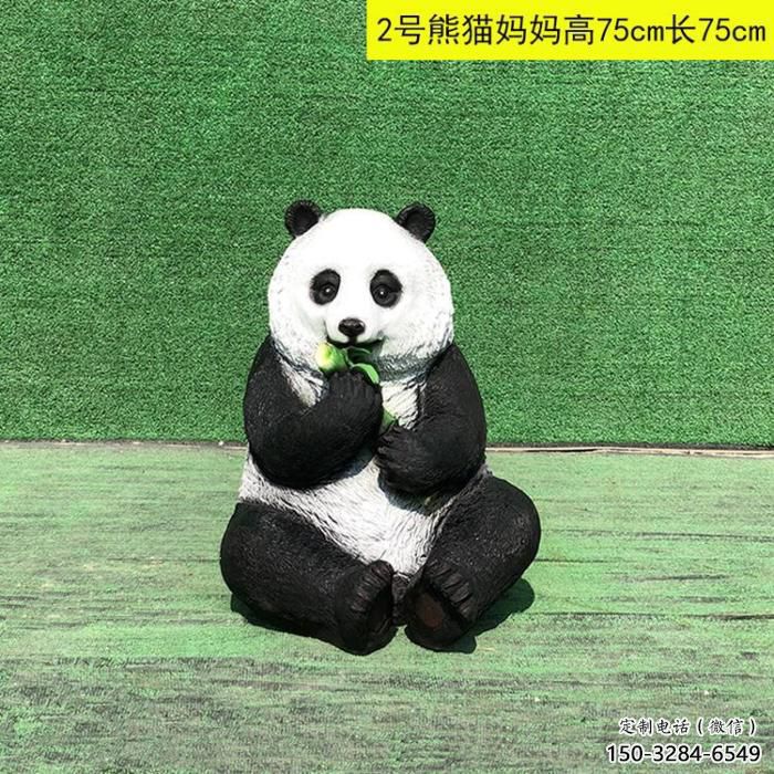 商场熊猫雕塑展品，景观概念，仿真熊猫雕塑优选