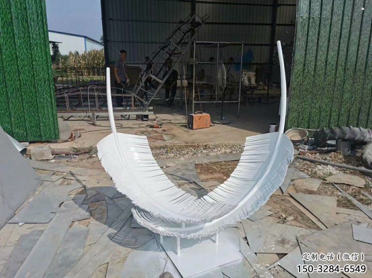 商业街羽毛雕塑 商业街羽毛雕塑