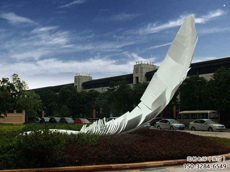 镂空羽毛雕塑 镂空羽毛雕塑