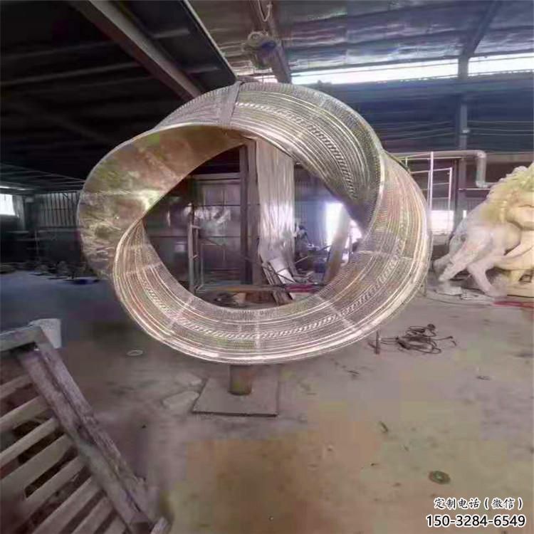 双环雕塑供需，标识雕塑，不锈钢双环雕塑制造商