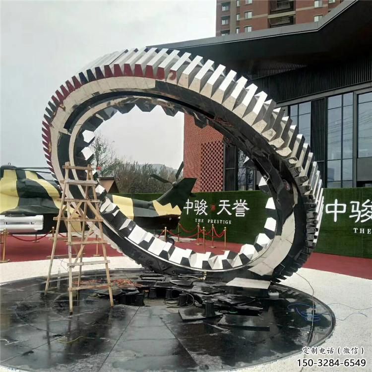 双环雕塑提供，露天雕塑，不锈钢双环雕塑生产承接