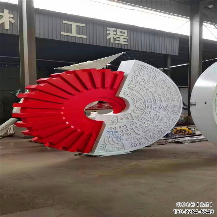 圆环雕塑制作选用，景区案例，美陈景观制造商
