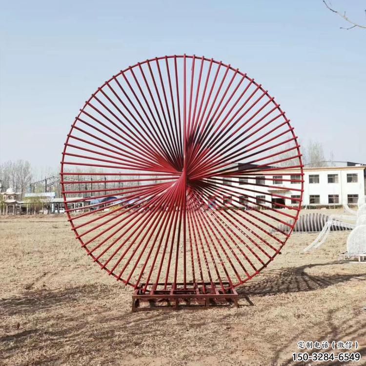 圆环雕塑定价，拉丝工艺，镂空圆环雕塑制作厂家