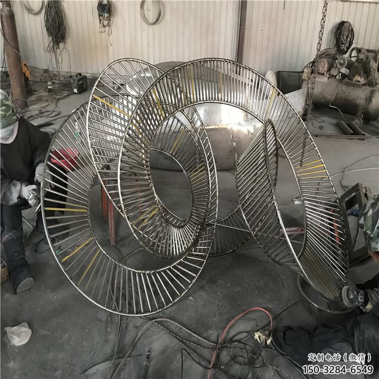 圆环雕塑供需，美陈雕塑，欧式镂空圆环雕塑承接
