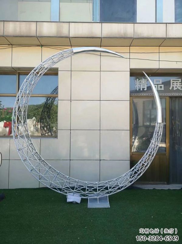 圆环雕塑精选，多彩艺术，镂空圆环雕塑生产优价