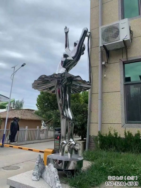 舞者雕塑制作优选，户外雕塑，软装圆环舞者雕塑优选