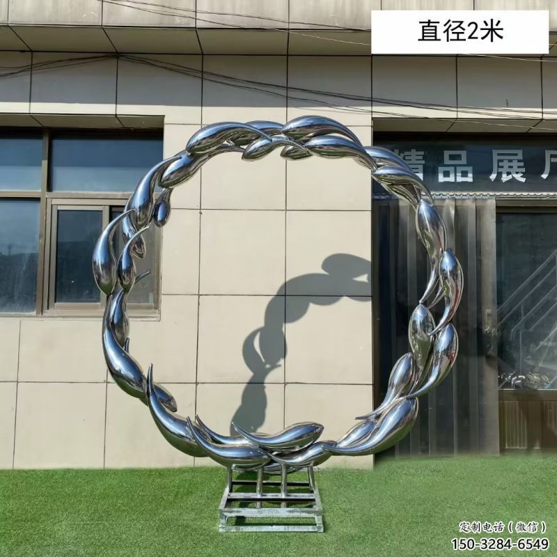 金鱼景观雕塑精品，小区雕塑，景观圆环金鱼雕塑提供