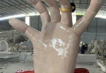 手指雕塑观赏型，景区雕塑，不锈钢手指雕塑厂家指用