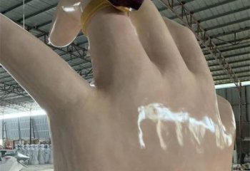 手指雕塑制作，市标雕塑，玻璃钢手指雕塑厂家常用
