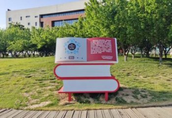制造叠书雕塑厂家，地标摆件，不锈钢叠书雕塑订做