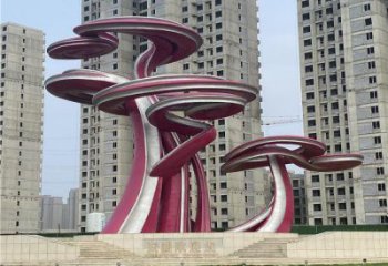 镂空树雕塑展品，景观概念，烤漆镂空树雕塑优选