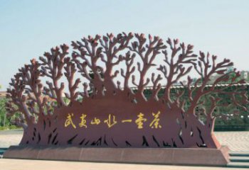 镂空树雕塑订做，城市雕塑，镂空剪纸树雕塑精品