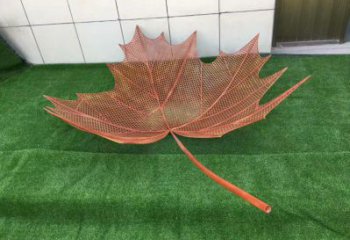 镂空树叶雕塑，景区雕塑，铁艺树叶雕塑厂家指用