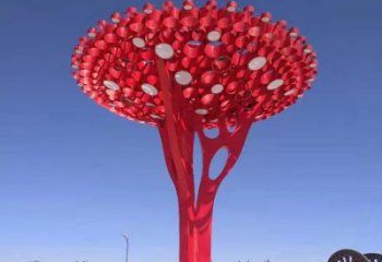 大型树干雕塑公司，花园小品，不锈钢树干雕塑常用