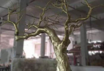 松树雕塑定制，街头雕塑，不锈钢松树雕塑制作