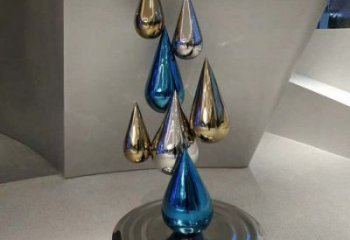 泪滴雕塑展品，小区雕塑，不锈钢泪滴雕塑精选
