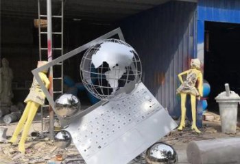 商业街电脑雕塑