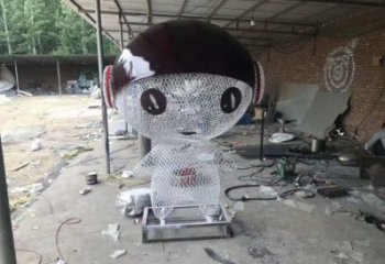 动漫人物雕塑厂家，编织工艺，公园广场户外卡通人物雕塑