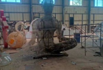 镂空人物雕塑精选，露天雕塑，欧式铁艺人物雕塑订做