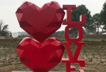 艺术love雕塑承接，景区案例，公园不锈钢love雕塑定制