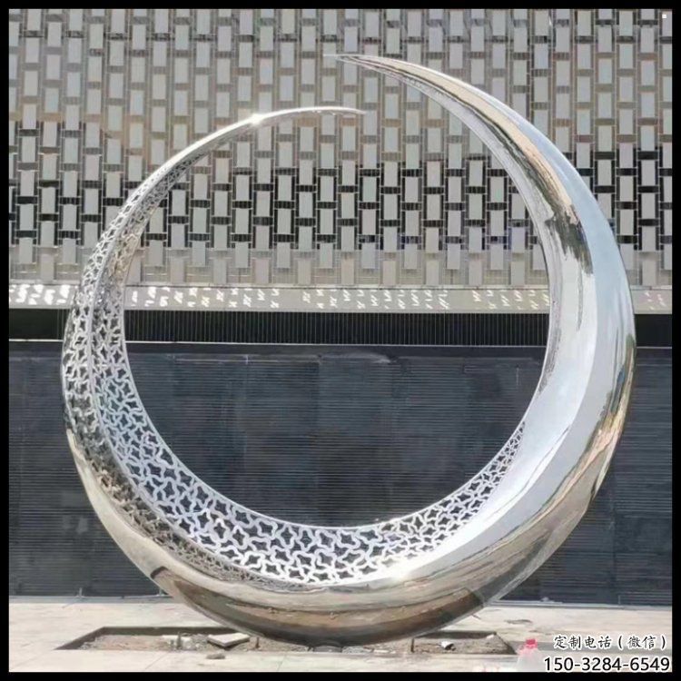 月亮雕塑，仿古景观雕塑，仿古摆件