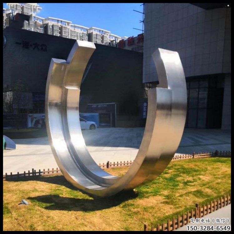 月亮船雕塑供给，中式工艺，不锈钢月亮船雕塑精品