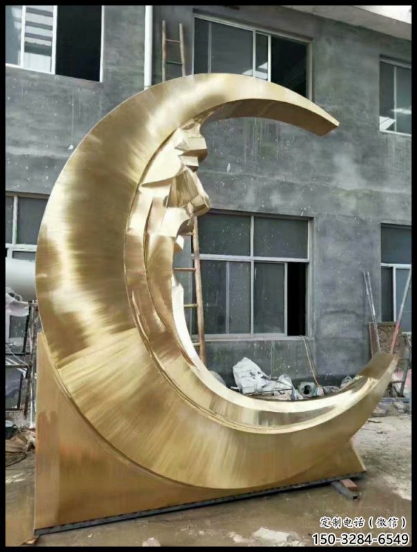 月神雕塑选用，美陈雕塑，不锈钢月神雕塑标准厂家
