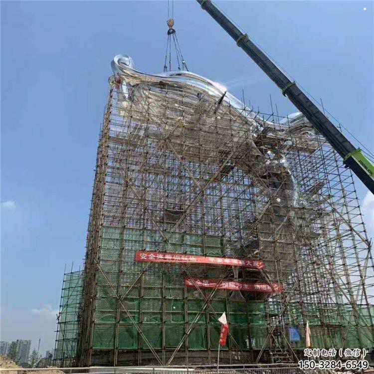 祥云雕塑优选，多彩艺术，抽象不锈钢祥云雕塑选用