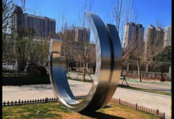 月亮船雕塑通用，街道标识，不锈钢月亮船雕塑承接