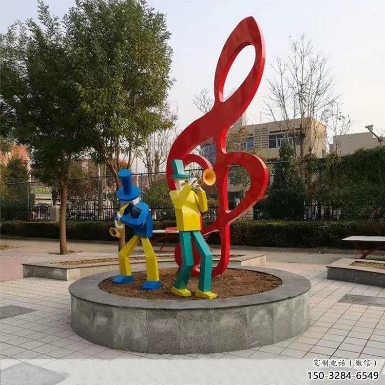 音乐符号雕塑常用，景观概念，景观音乐符号雕塑摆件