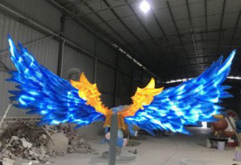 羽翼雕塑观赏型，公园小品，不锈钢羽翼雕塑常用